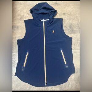 Peter Millar Navy Hooded Vest